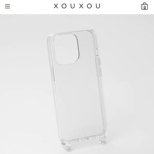 NWT XOU XOU Clear iPhone 13 Pro Phone Case With Eyelets